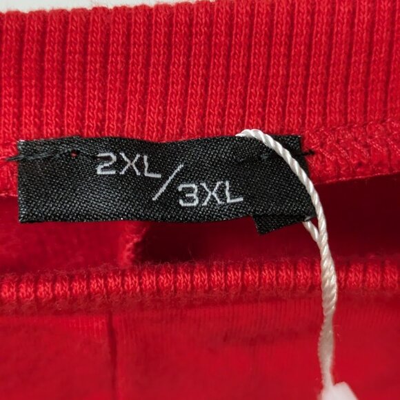 BE WEAR Red Long Sleeves Split-Hem A-line Mini Dress - 2XL/3XL - Picture 5 of 6